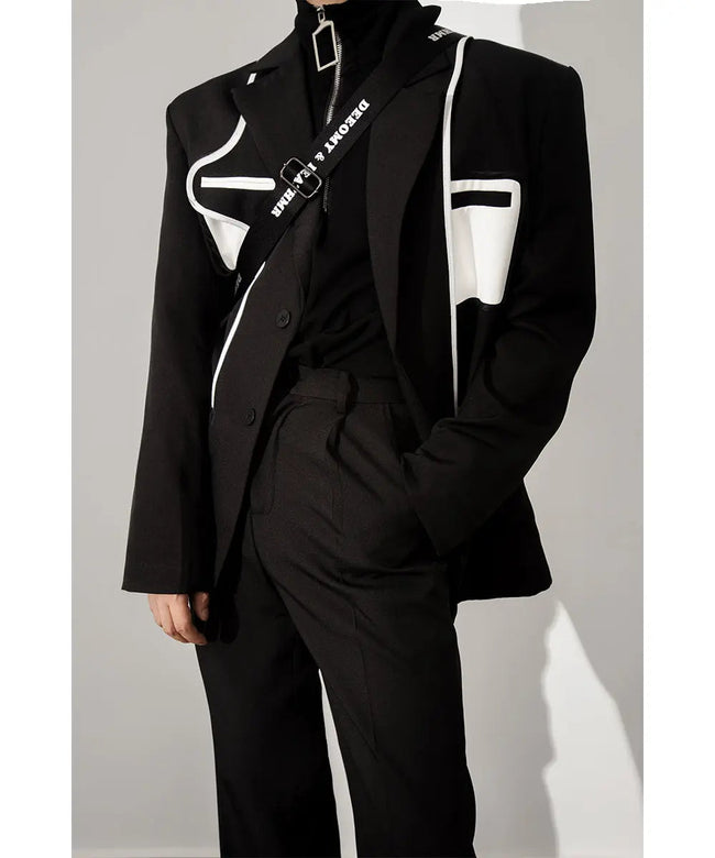 【23s August.】Stitching Casual Jacket Hover Image