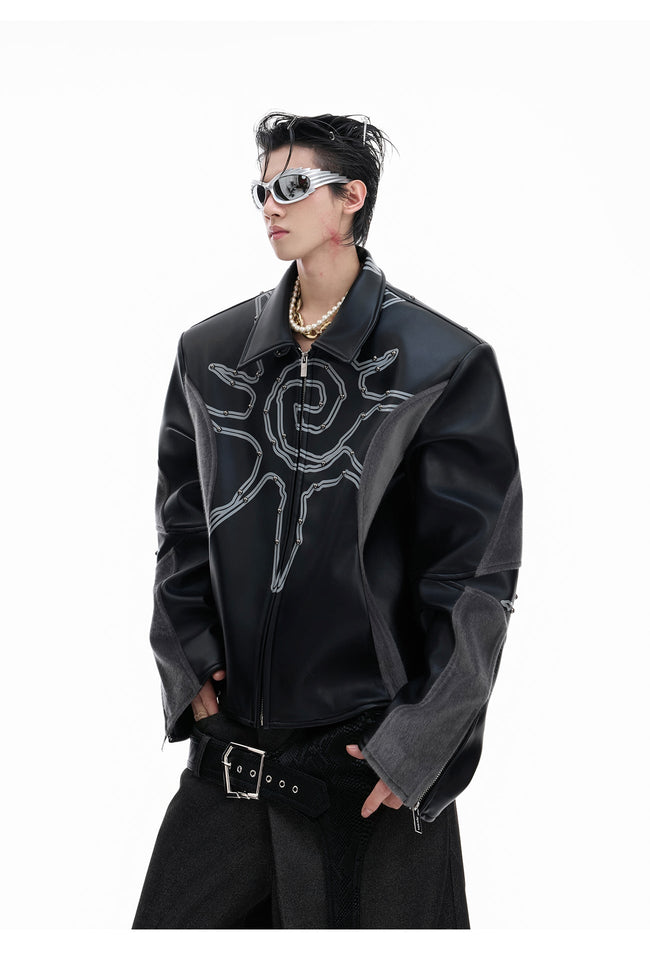 【25s Aug.】Totem Studded Deconstructed Pony Hair Jacket Main Image