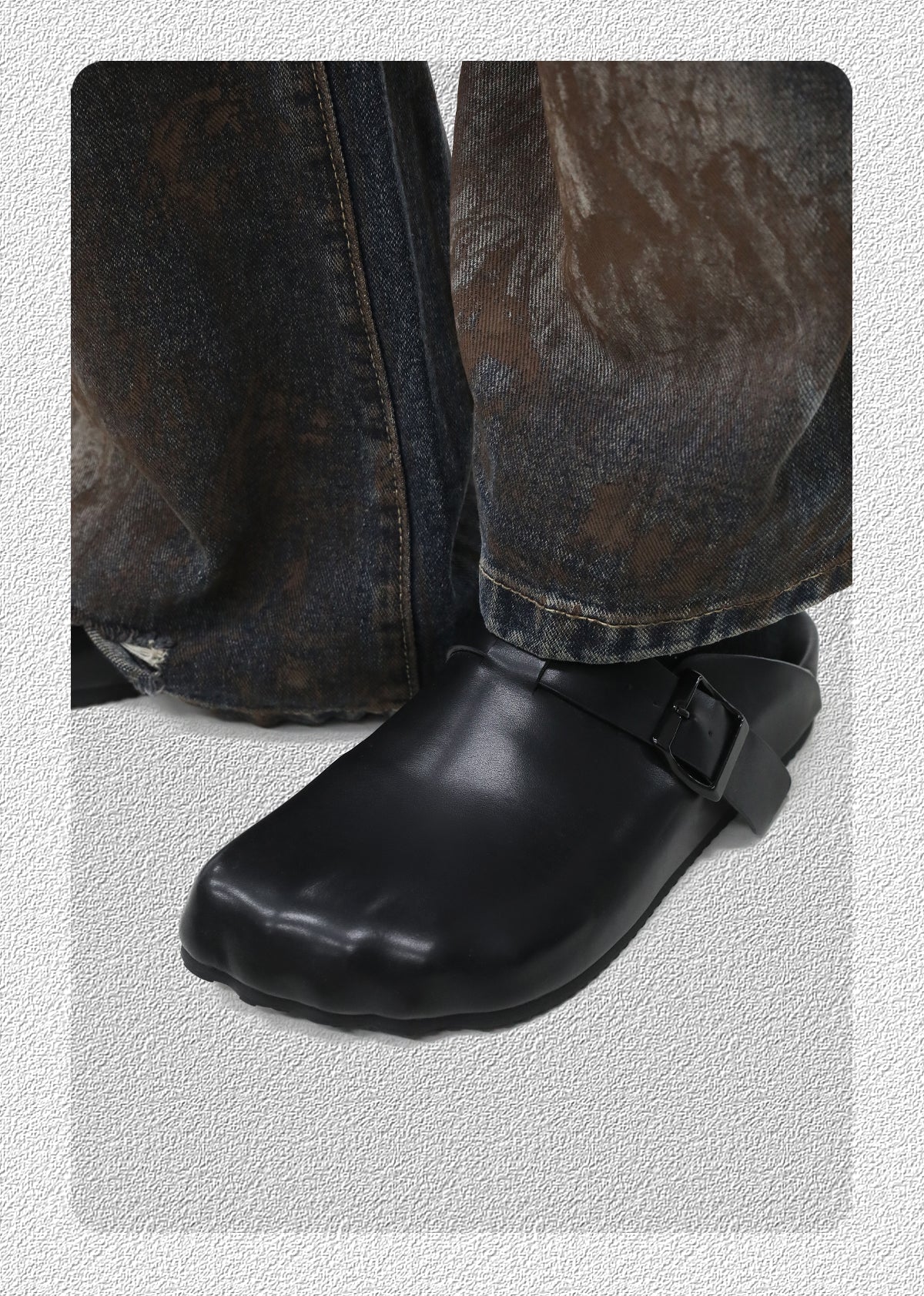 Thick-Soled Lazy Mules Slip-on Toe Slippers