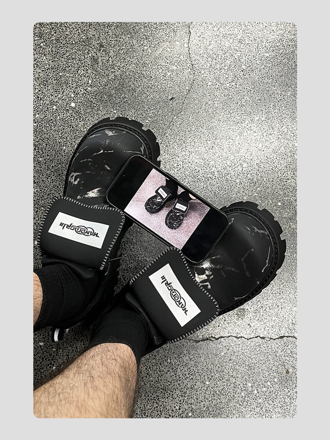 3D Printed Paint Derby Shoes Hover Image