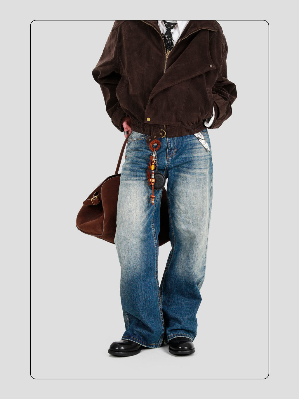 Crosscut Washed Horsehide Derby Shoes