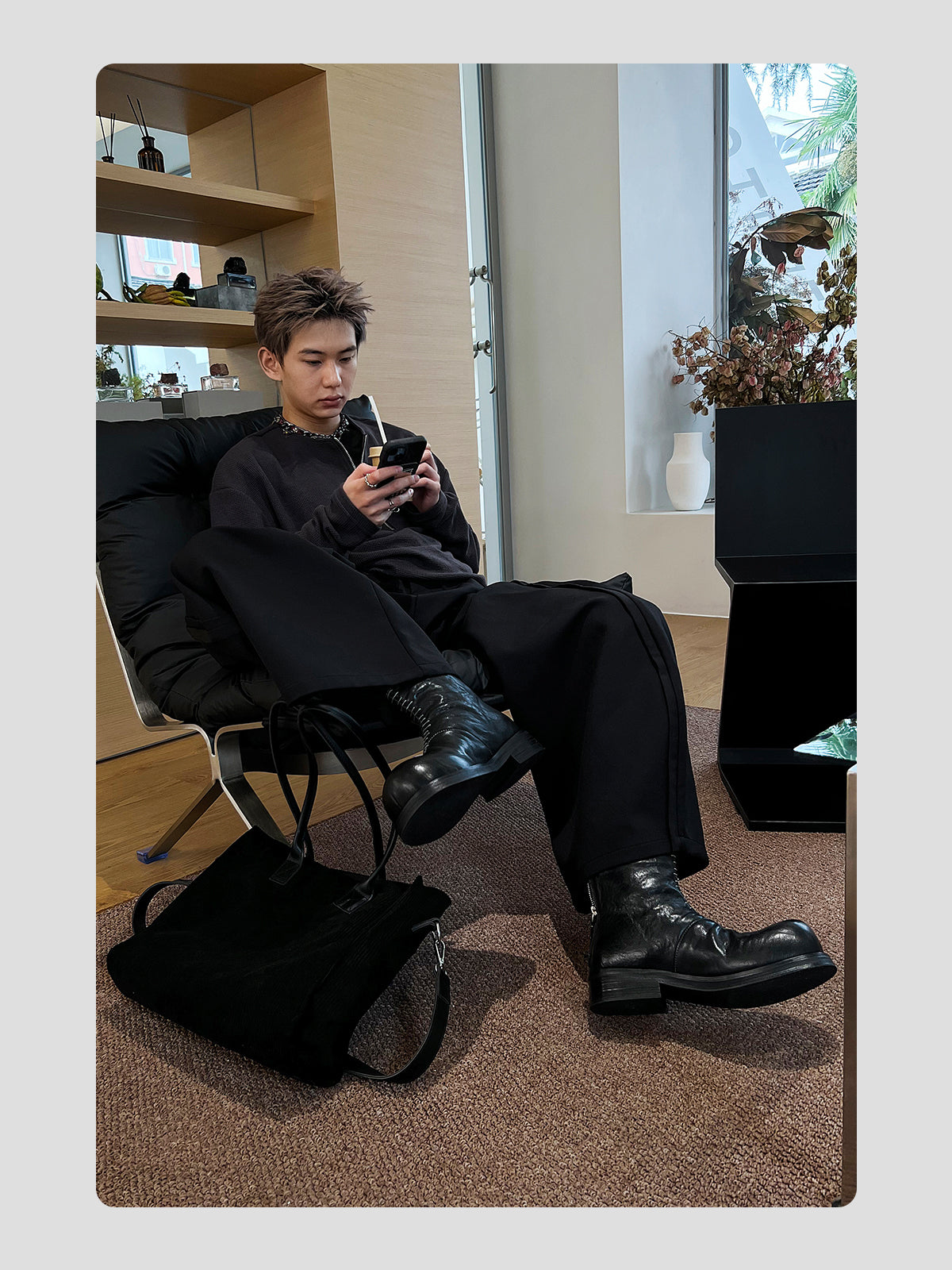 Line Design Chelsea Platform Boots