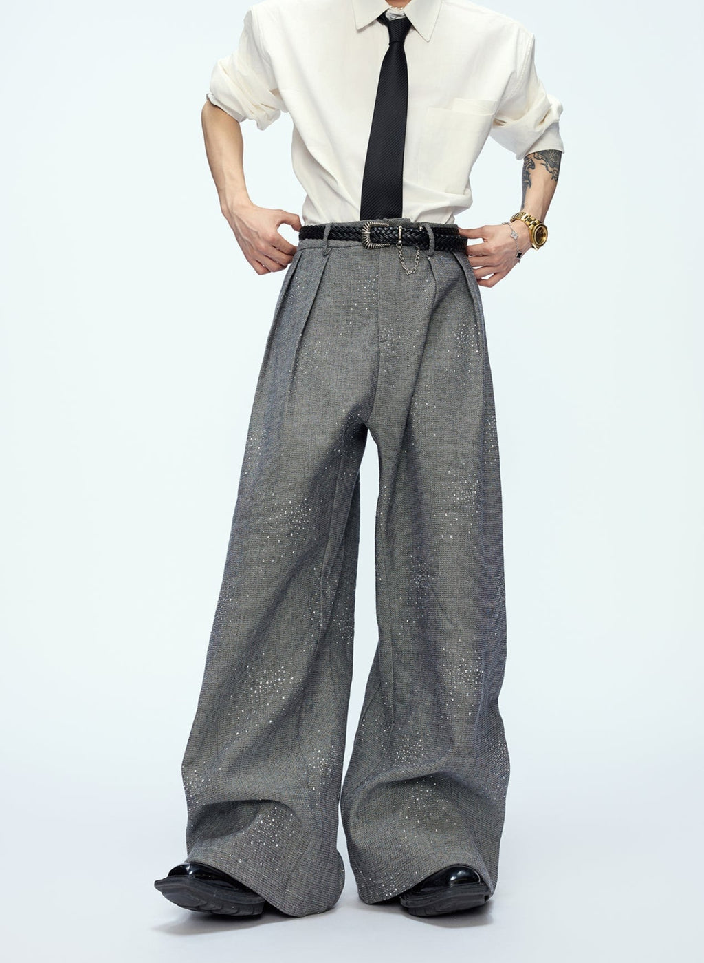 【25s Sep.】"Starlight" Hot-drilled Sequined Jacket/pants