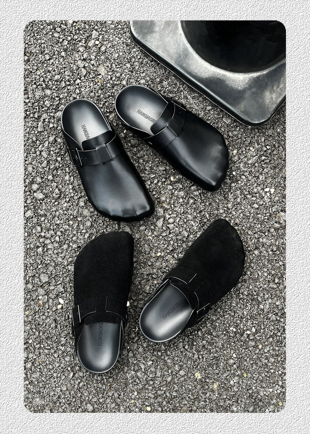 Thick-Soled Lazy Mules Slip-on Toe Slippers