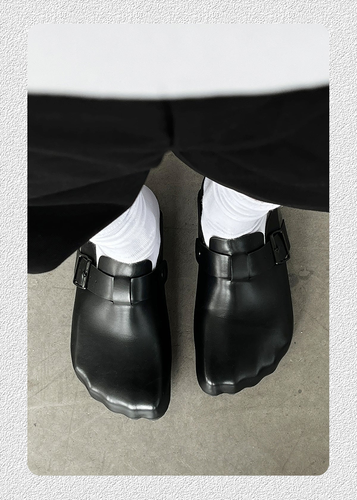 Thick-Soled Lazy Mules Slip-on Toe Slippers