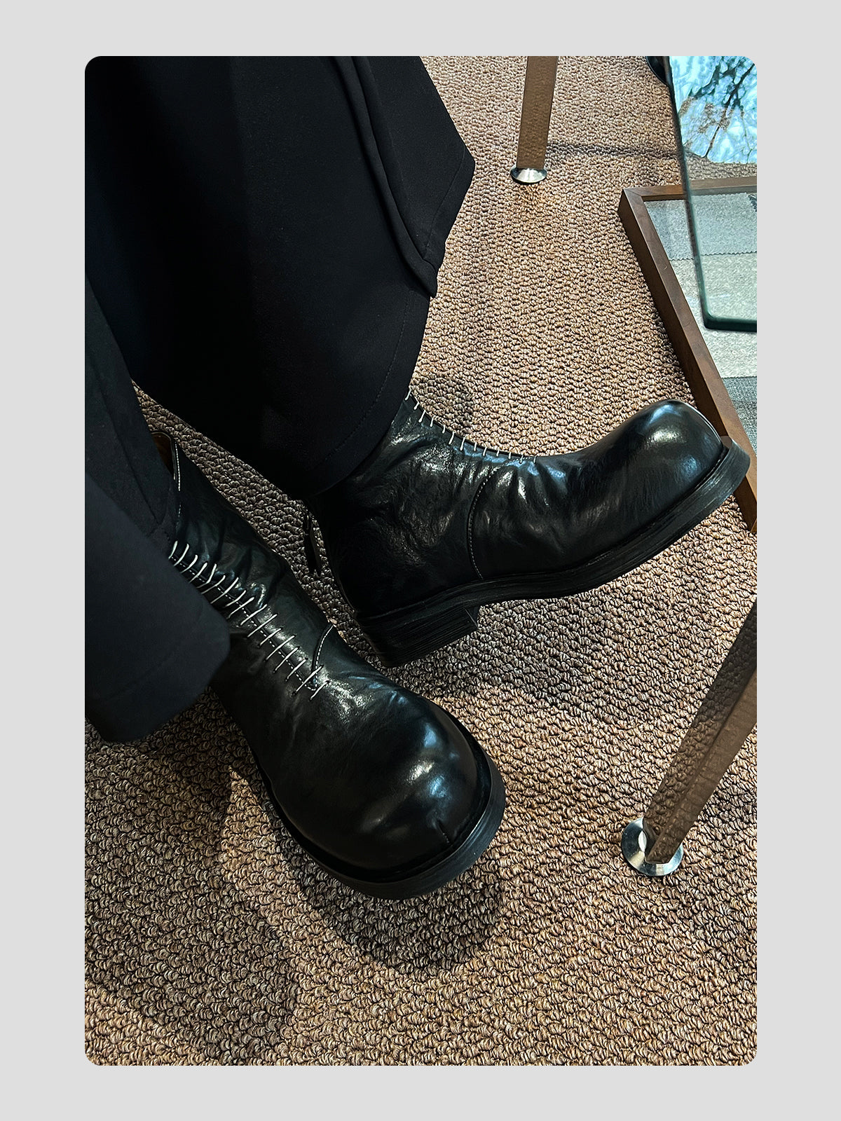 Line Design Chelsea Platform Boots