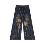 【24s May.】Deconstructed Fringed Ripped Jeans