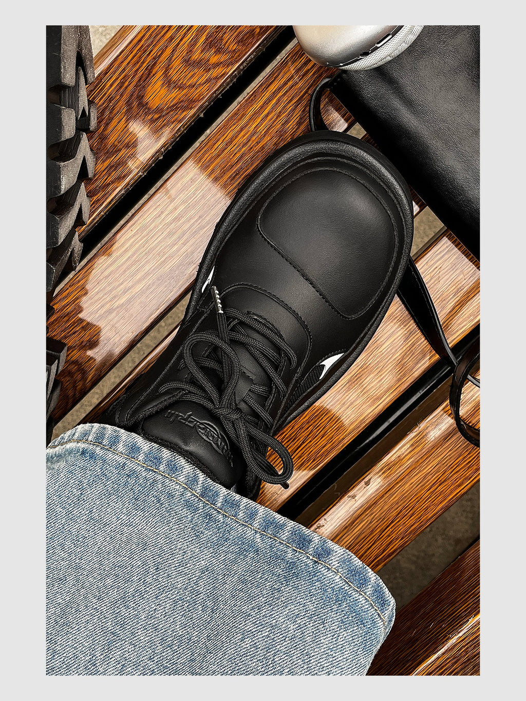 Deconstructed Athletic Thick-soled Casual Derby Shoes