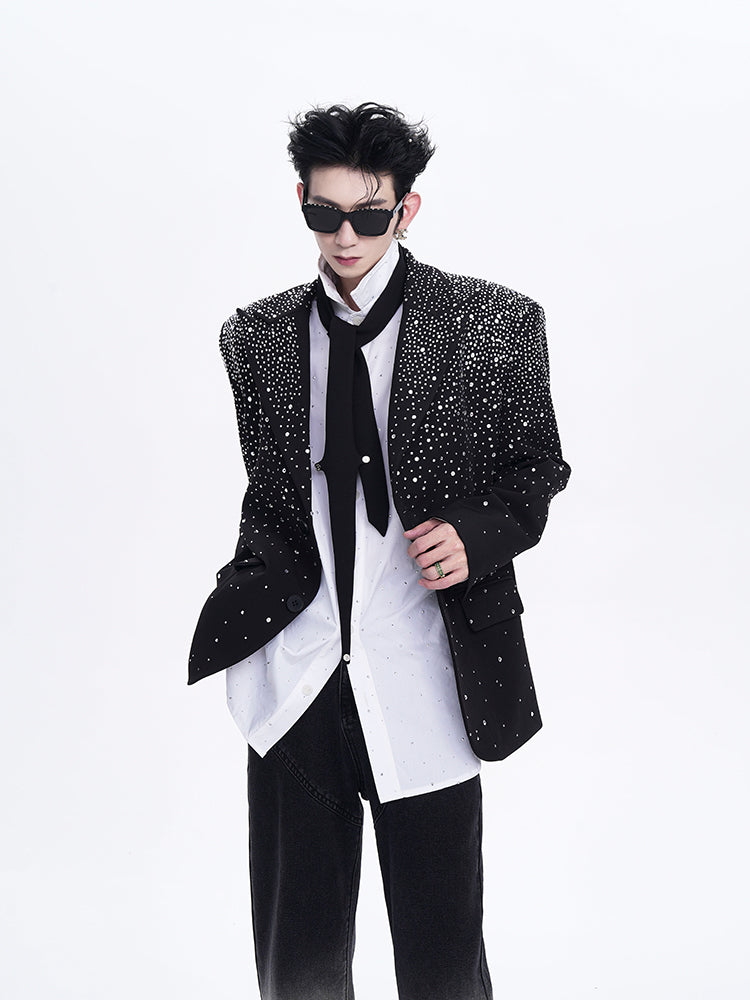 【25s Jul.】Rhinestone Design Suit Jacket