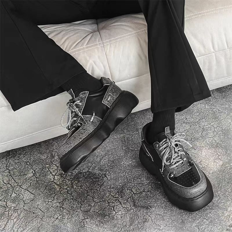 Trendy Platform Casual Leather Shoes