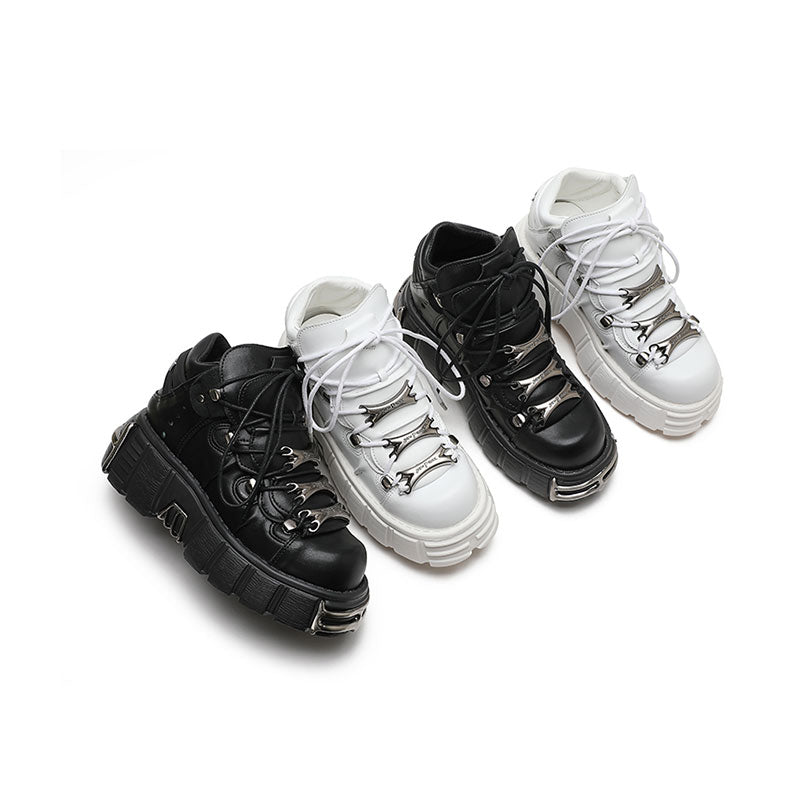 Y2K Dark Punk Platform Shoes