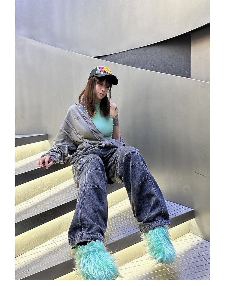 【New】Plush Tassel Colorful Slippers(Shoes)