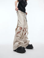 【25s Jul.】Trend Pioneer Hollow Wrap Casual Pants