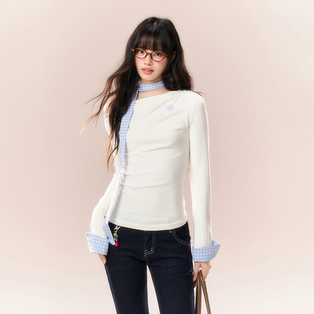 Shoulder two-wear T-shirt