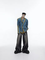 【25s Mar.】Hand-painted Design Baggy Jeans
