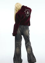【25s Nov.】Glittery Metal Buttons Stand Collar Jacket