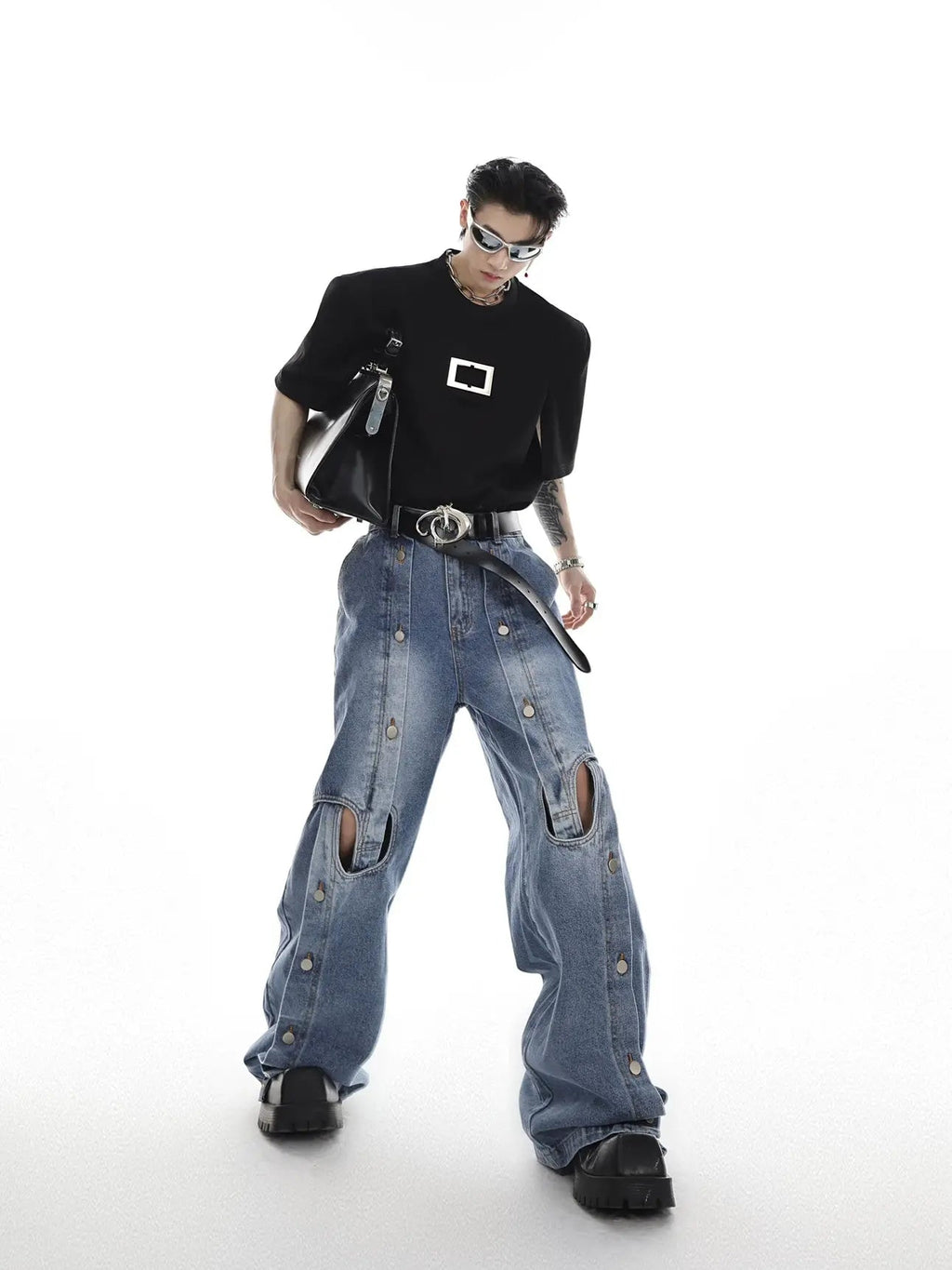 【25s Jun.】Irregular Cutout Jeans