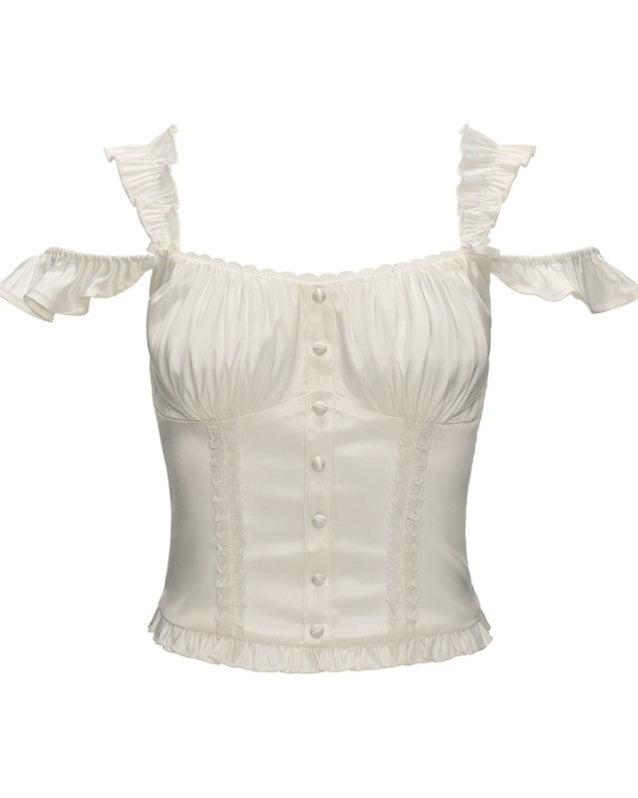 Pleated camisole slim fit unique design