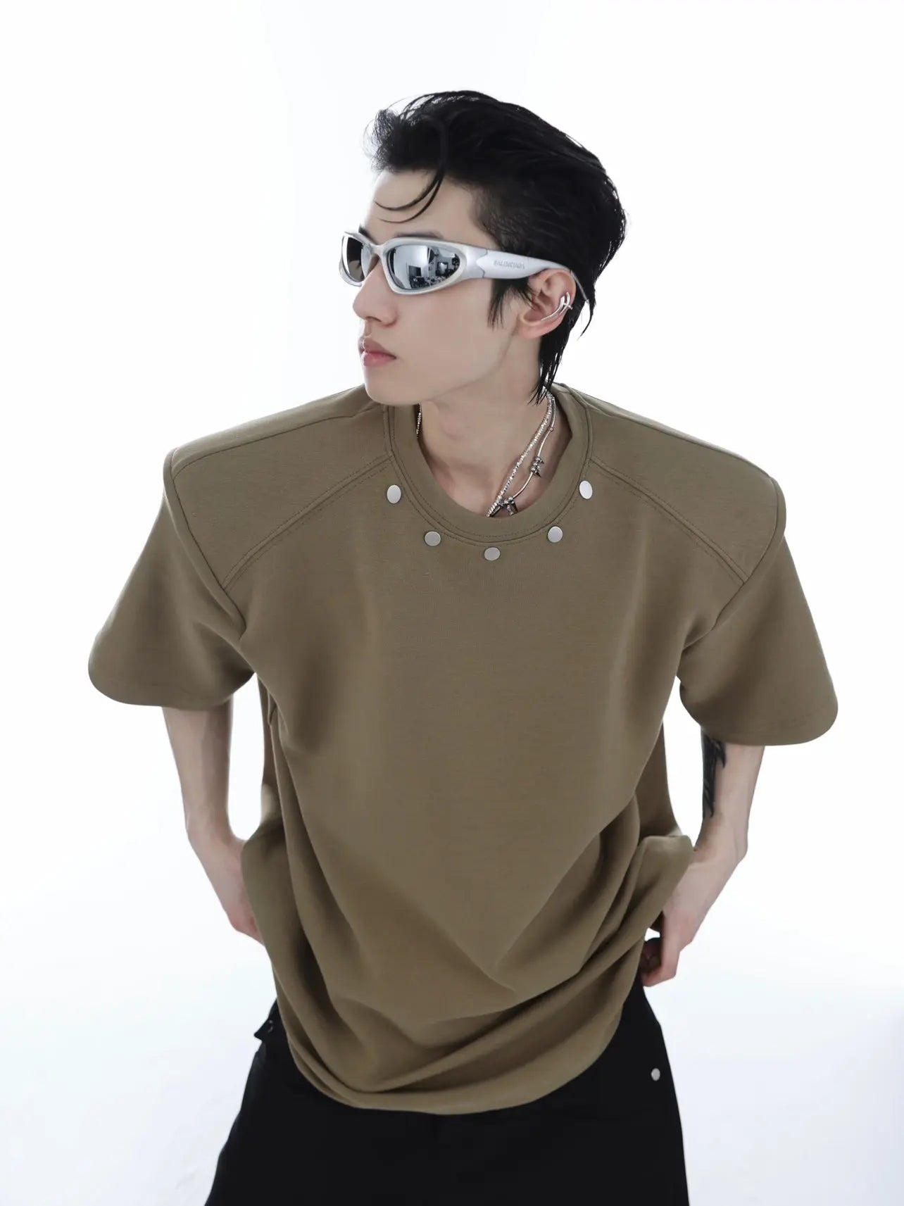 【23s Mar.】Small Round Neck padded Shirt