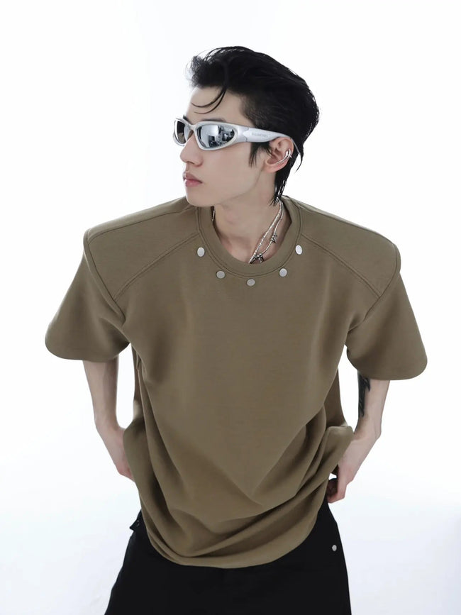 【23s Mar.】Small Round Neck padded Shirt Main Image