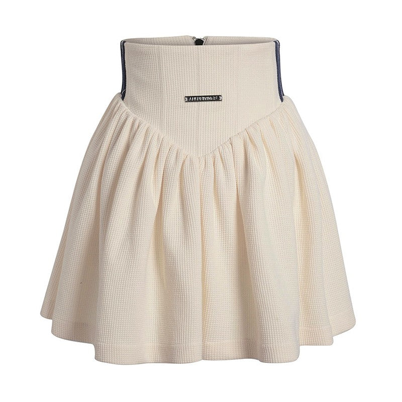 Tennis Waffle Sweatshirt Skirt Set