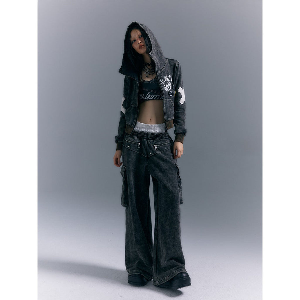 Double waist sweatpants