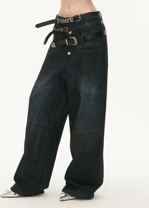 Three-waist jeans loose casual pants Main Image