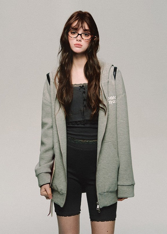 Gray striped knitted high-end suit slim and elegant