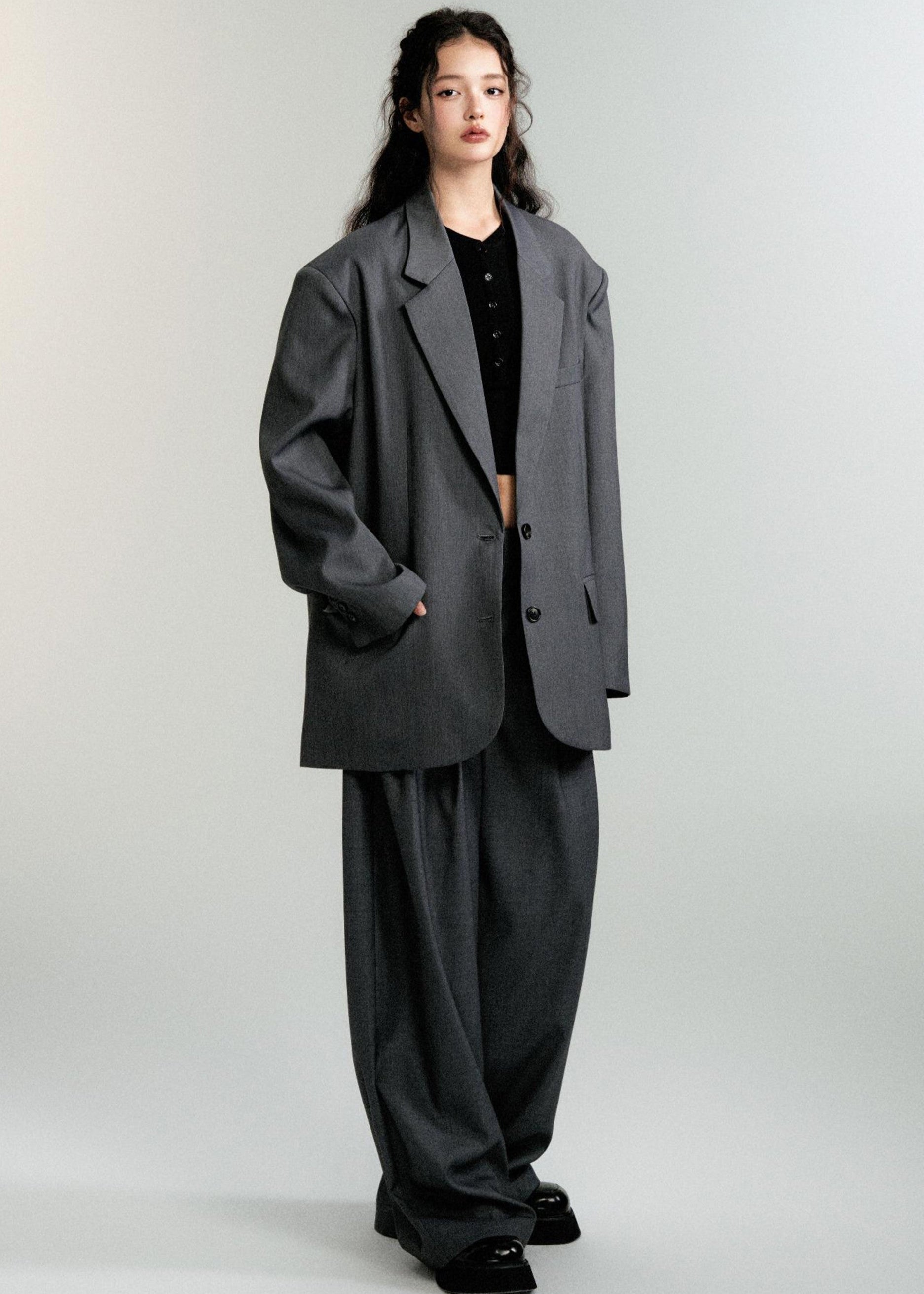 Old Money Shoulder Pad Suit Set
