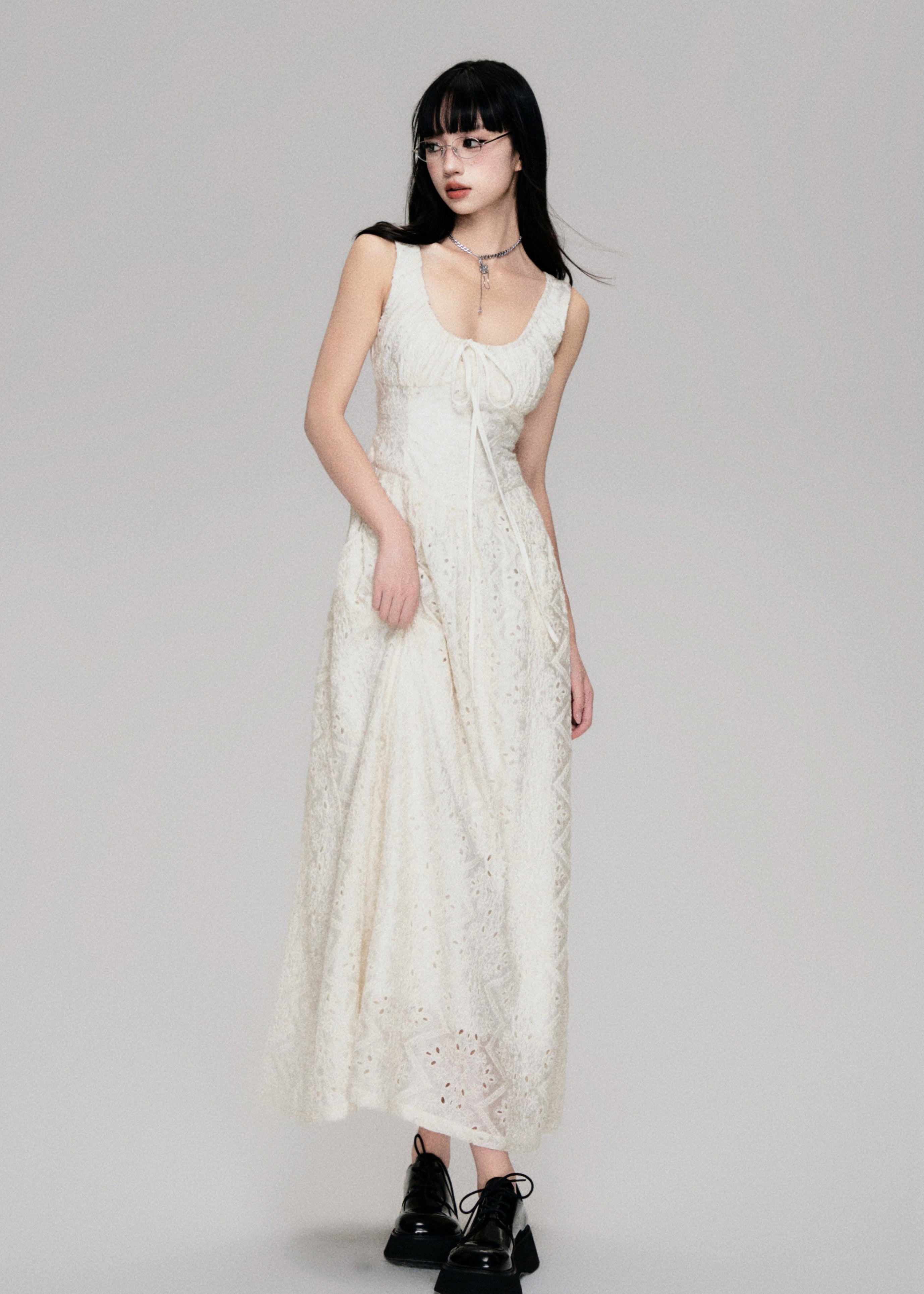 Tencel Cotton Sleeveless Maxi Dres