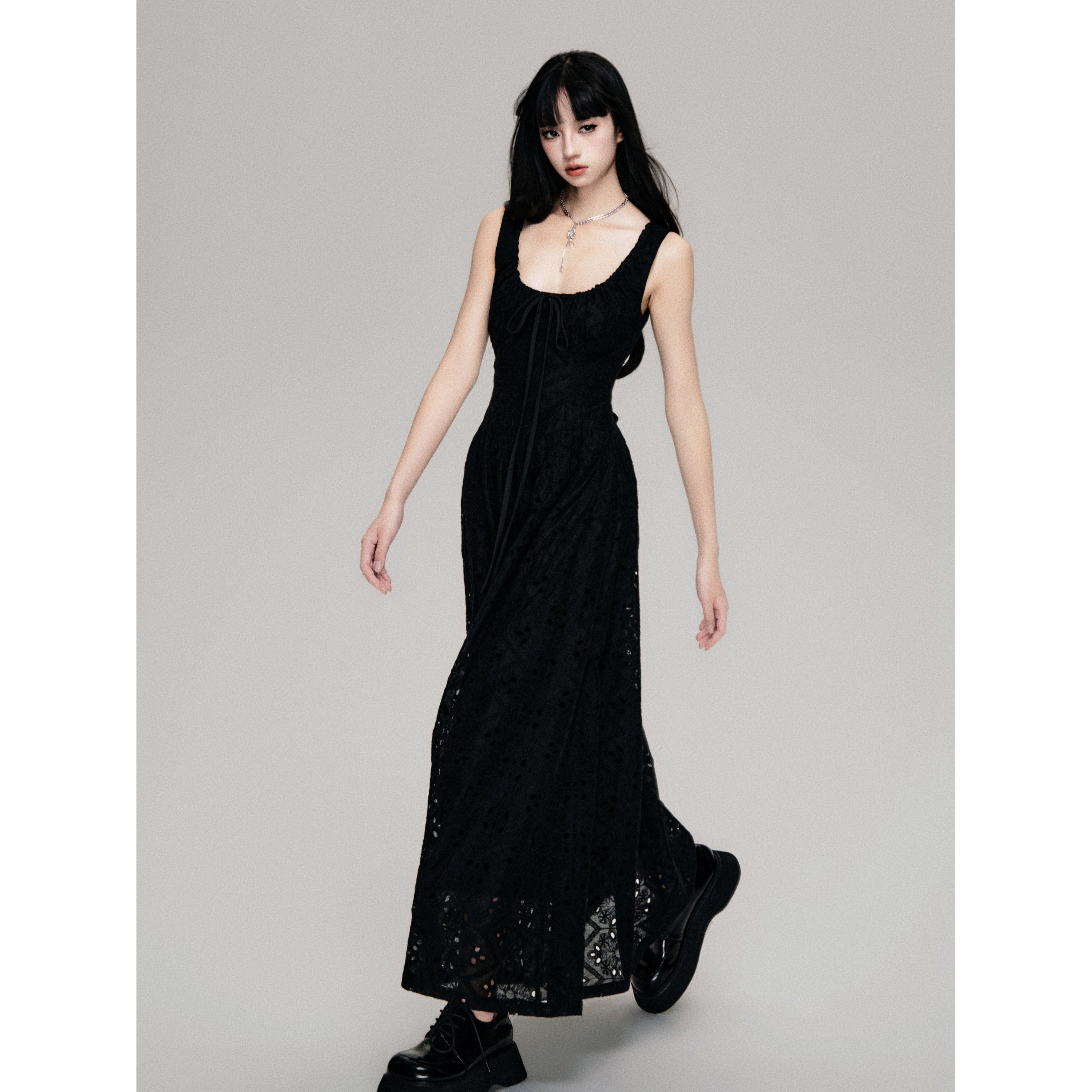 Tencel Cotton Sleeveless Maxi Dres