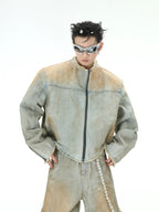 【25s Feb.】Pearl Embellished Vintage Denim Jacket
