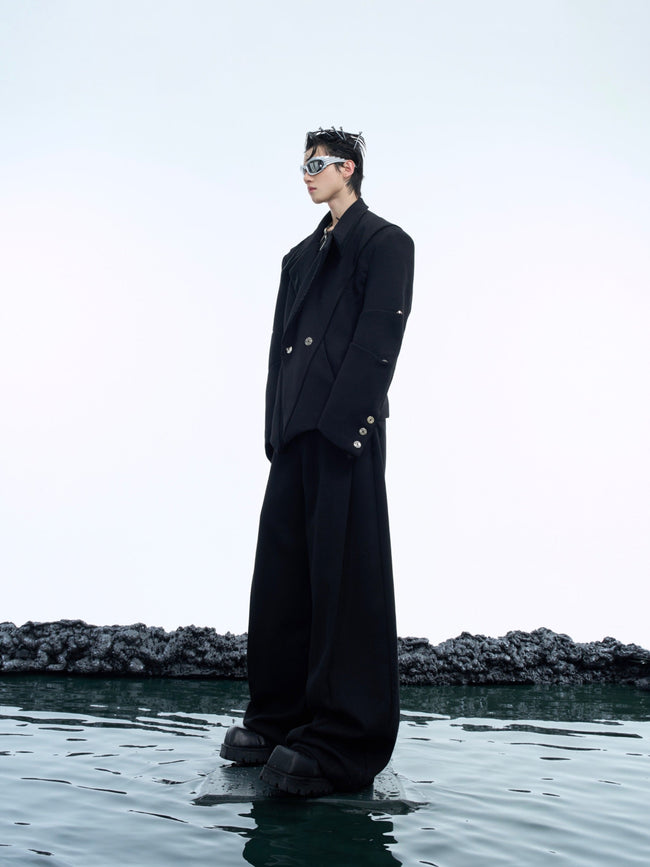 【24s Nov.】Deconstructed Irregular Metal Button High-end Suit Main Image