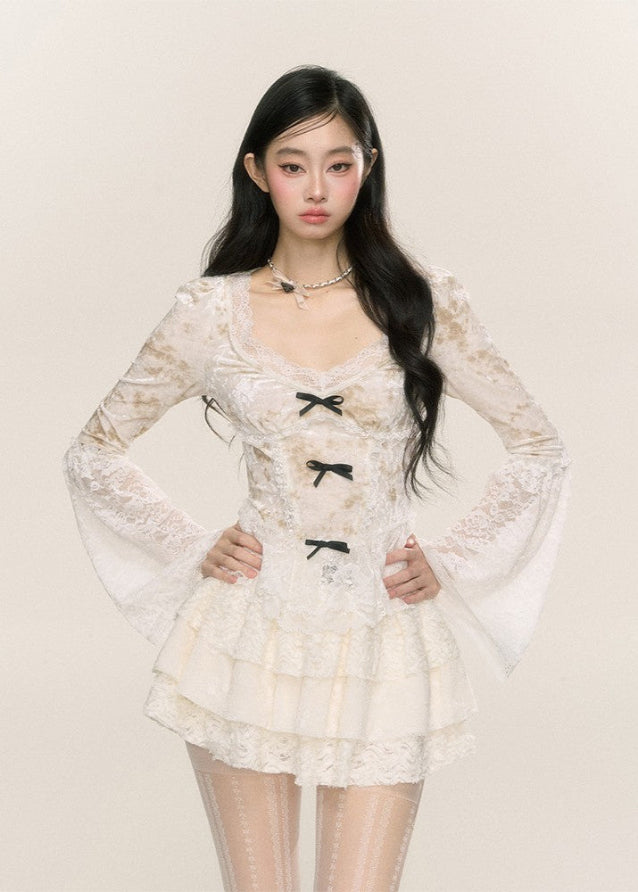 Spicy Lace Long Sleeve Top Hover Image