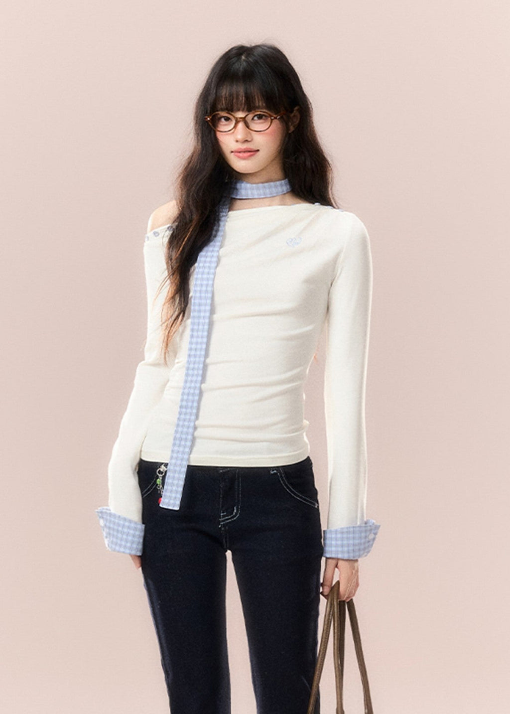 Shoulder two-wear T-shirt
