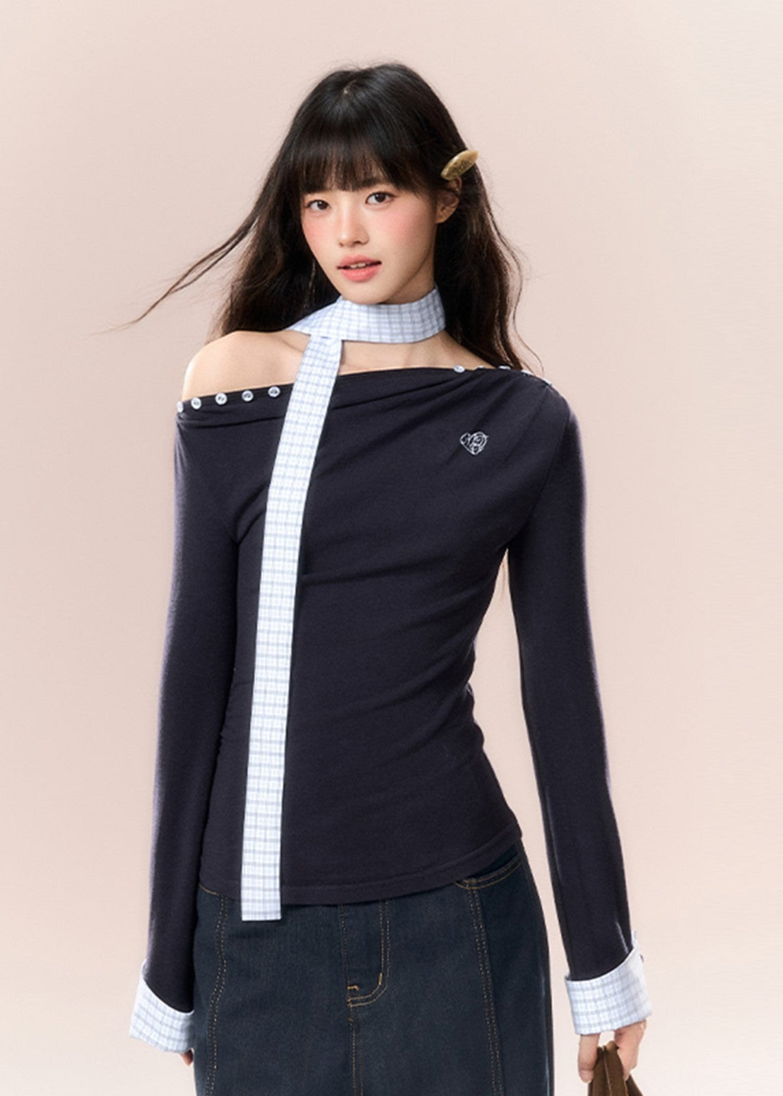 Shoulder two-wear T-shirt