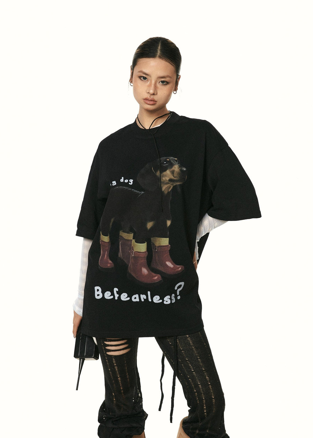 Dachshund Print Cotton Tee