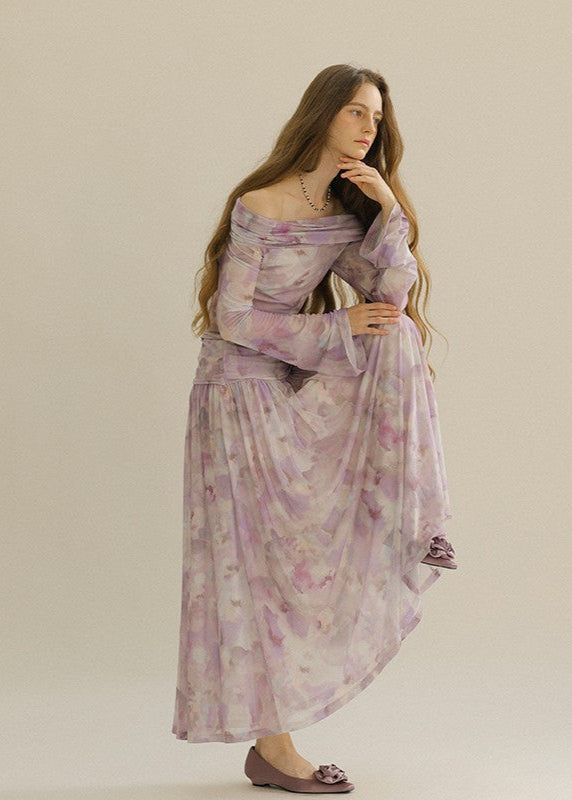 Mini Floral Suit Dress Main Image