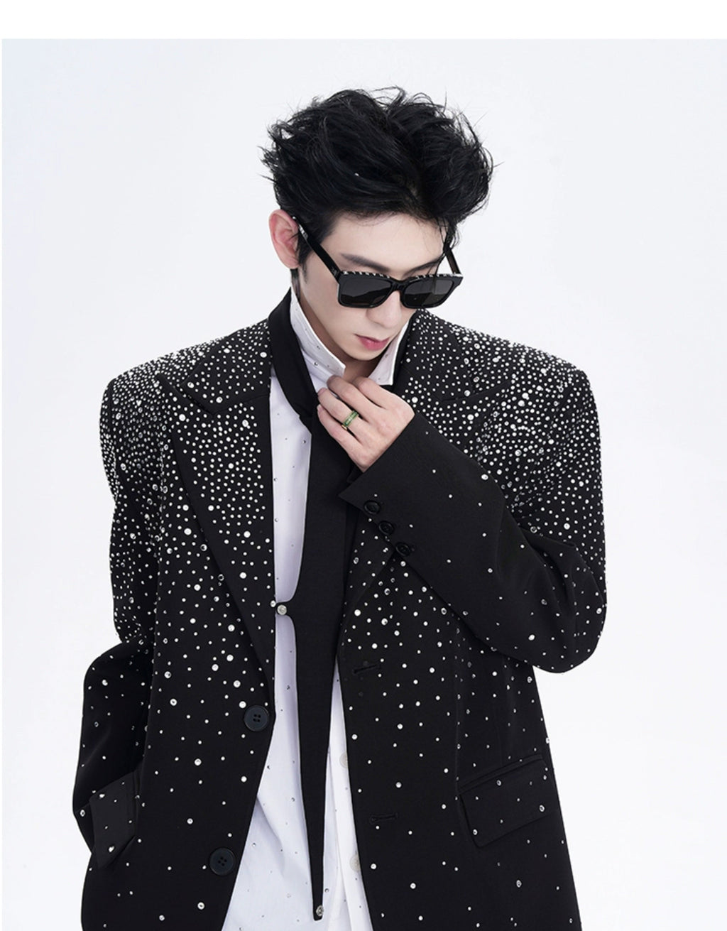 【25s Jul.】Rhinestone Design Suit Jacket