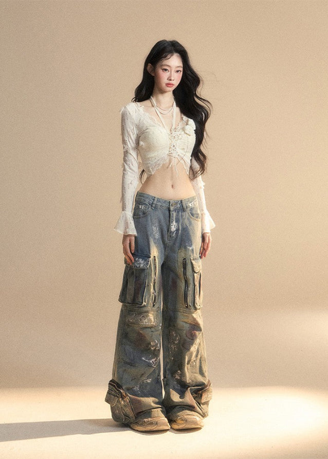 Lace Halter Tee