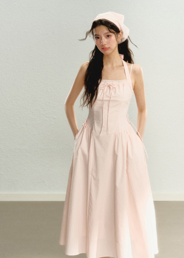 Halter neck waist suspender dress Main Image
