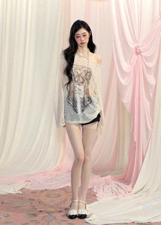 Loose Lace Sunscreen Shirt