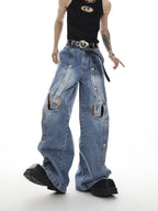 【25s Jun.】Irregular Cutout Jeans