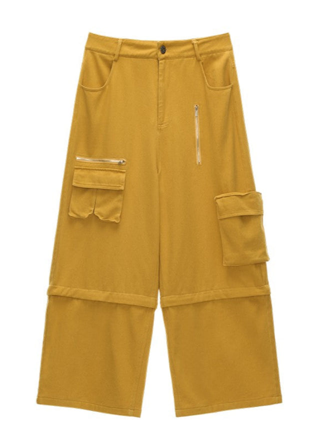 Detachable two way loose casual pants