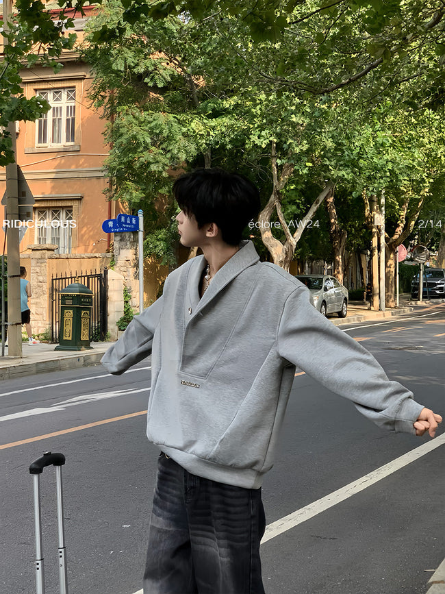 【24s Oct.】Metallic Shoulder Sweatshirt Main Image