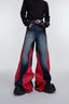 【25s Jul.】Washed Patchwork Contrasting Jeans