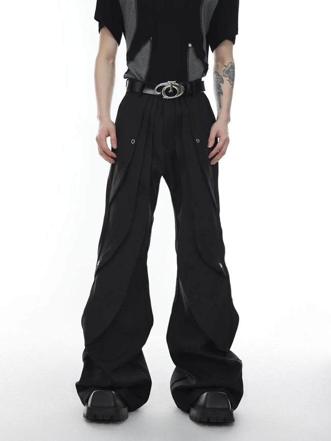 【25s Mar.】Pleated High Waist Trousers Hover Image