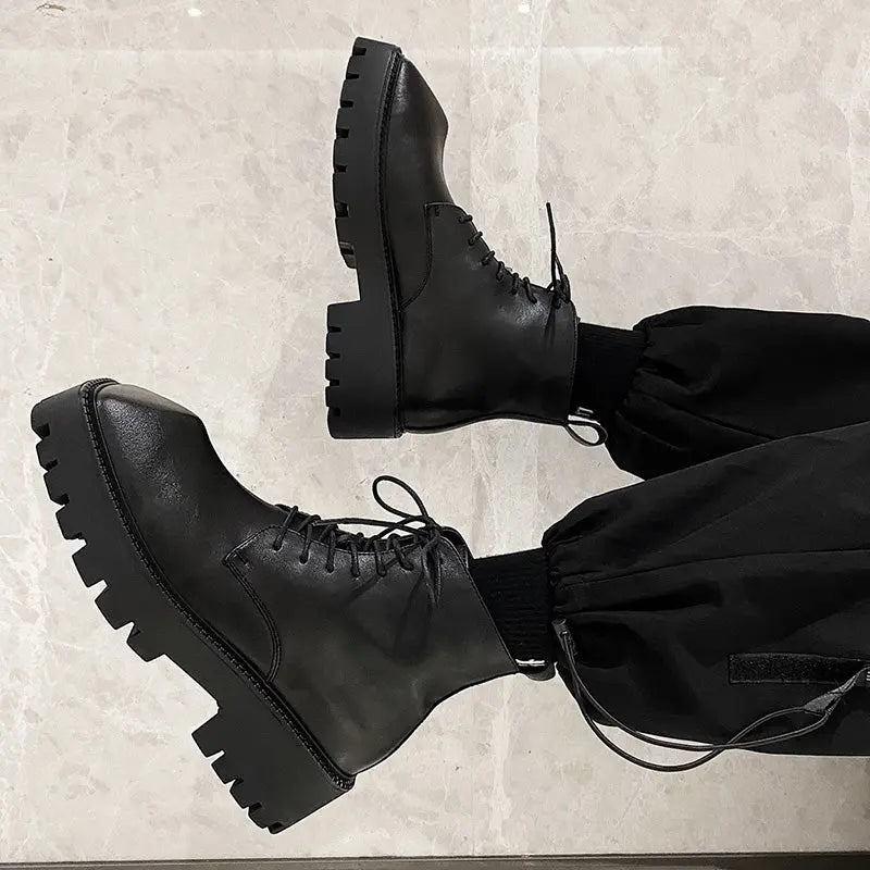 【New】Triangle Toe Leather Shoes