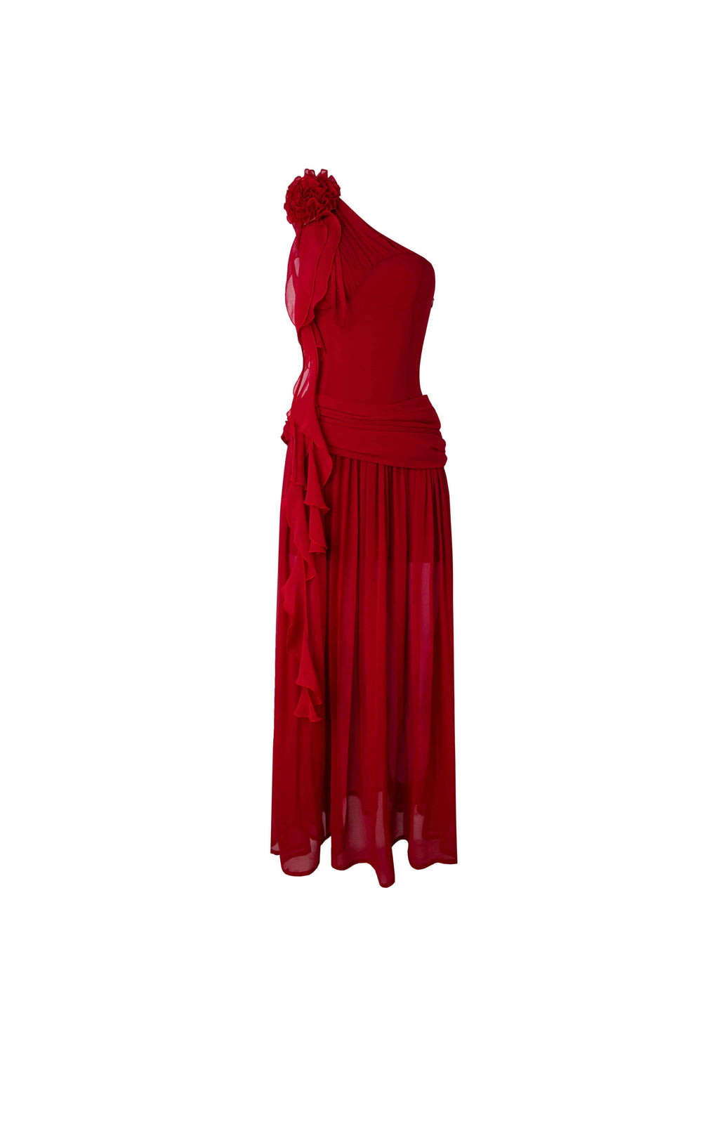 Greek-Inspired High Waist Maxi Dress