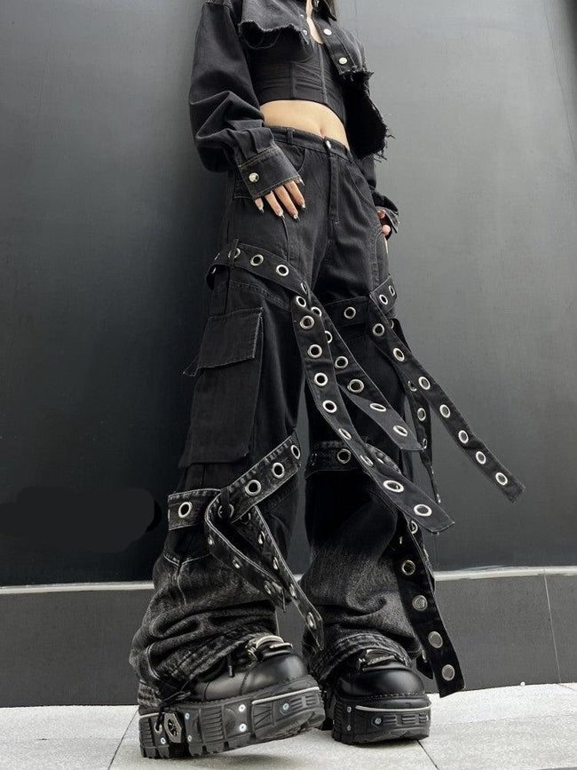 【24s Nov.】American Style Deconstructed Workwear Street Jeans Main Image